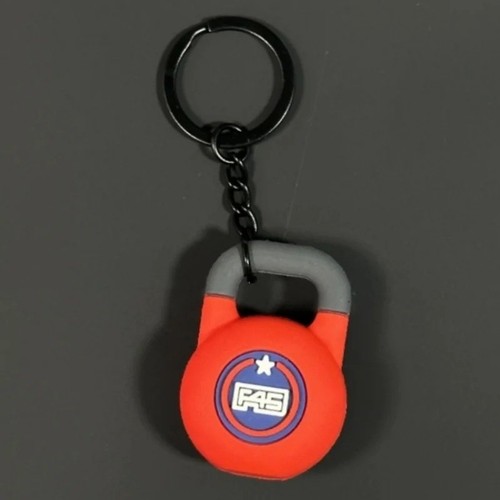 Silicone barbell keychain gym - barbell,