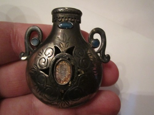 Vintage silver plated vase - silver,