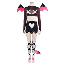 Cosplay Hazbin Hotel Verosika Wing Tail Costumes Halloween Fancy Dress Suits