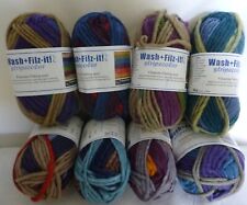 SMC Wash + Filz It! Stripecolor x 50g ~  Felting Wool for Knitting ~ 100% Wool