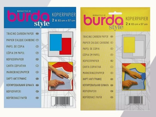 Burda carbon tracing - carbon, paper