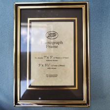 Metal Freestanding Photo Frame By Boots For 18x13cm (7x5”) Or 13x9cms (5x3.5")