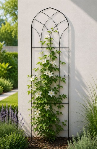 Garden wall metal trellis - garden,