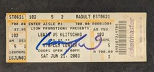 2003 Lennox Lewis vs Vitali Klitschko $700 Boxing Ticket **Signed By Lewis** 1/1