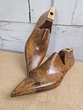Pair Winkle Picker Shoe Moulds, Mobbs & Lewis Kettering. Amazing Patina!   #6951