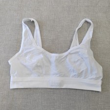 Sloggi Double Comfort Top UK36 Womens White Cotton Bra