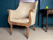 A FINE ANTIQUE WILLIAM IV REGENCY DESIGNED ARMCHAIR