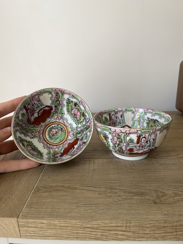 Vintage rose medallion chinese - rose,