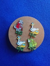 Vintage Macmillan Cancer Research Pin/Lapel Badges X 4