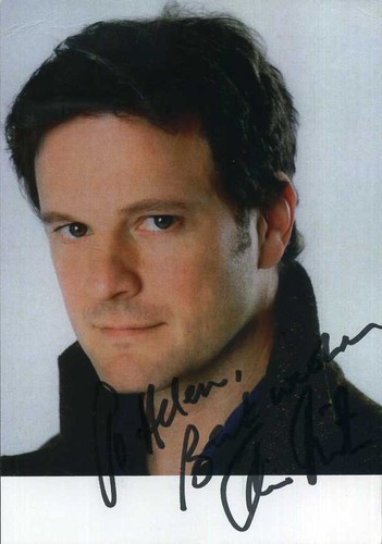 Colin firth signed photograph - colin,
