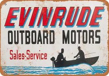 METAL SIGN - 1964 Evinrude