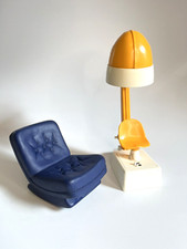 Vintage Pedigree Sindy Bundle - Salon Hair Dryer / Blue Rocking Seat Chair 