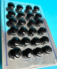 24 Vintage 1940s Faceted 1.2cm