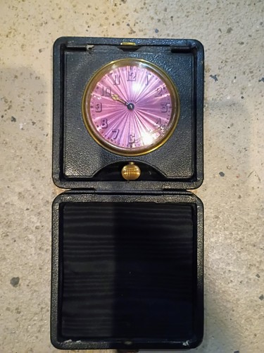 Vintage travel clock swiss - vintage,