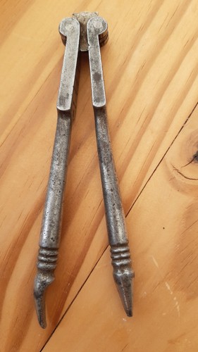 Antique metal nut crackers - nut,