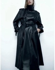 Zara AW24 Belted Faux Leather