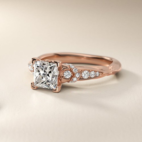 Princess cut natural - natural, diamond