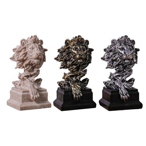 Lion head statue modern - lion,
