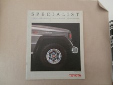 Toyota Specialist  brochure . Land cruiser. Space cruiser. Corolla 4WD. 1989