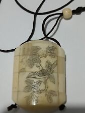 antique EROTIC  Japanese Inro With Ojime Bead 