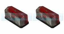 2x Hella Red White Clear Side Marker Lights Lamps Elddis Hymer Caravan Motorhome