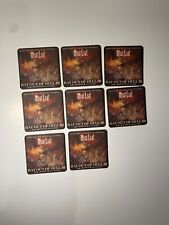 8x Rare Bat Out Of Hell 3 c2006 Meat Loaf Competition Card Beer Mats (coasters)