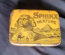 Sphinx Mixture Tobacco Tin 4.25"×3.25"×2.25". Not A Flat One Unusual  Size