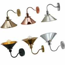 Modern Wall Light Retro Industrial Swan Neck Wall Light Indoor Sconce Metal UK