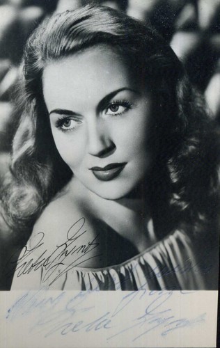 Greta gynt signed photograph - greta,