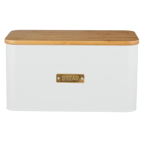 Bread bin white - white, steel