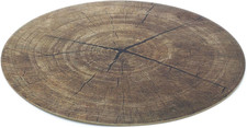 38Cm Tree Trunk Print round