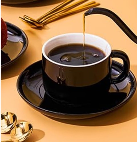Porcelain coffee cups - porcelain, and