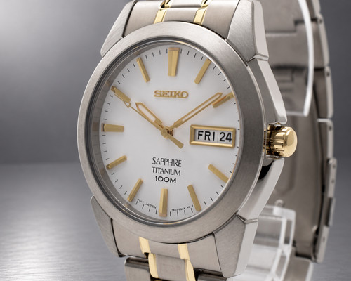 Seiko 7n43 0as0 titanium - seiko, 7n43-0as0