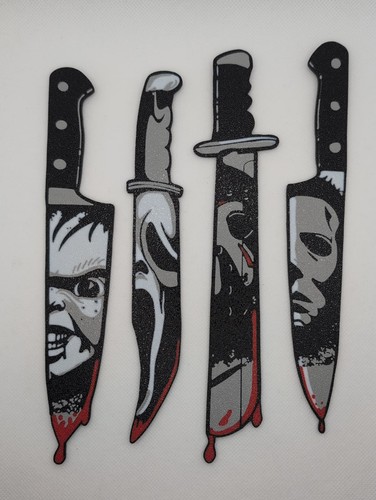 Horror slasher knife - set,