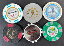 6 X Collectable Casino Las