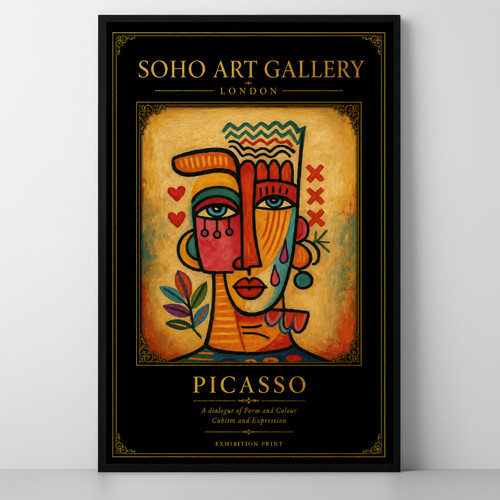 Picasso cubist portrait soho - picasso,