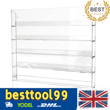Wall Mounted Nail Polish Display Rack Acrylic Transparent Organizer Stand Shelf