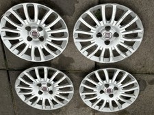 FIAT PUNTO 15" WHEEL TRIM X 4 HUB CAP GENUINE BOLT ON TYPE 735481016