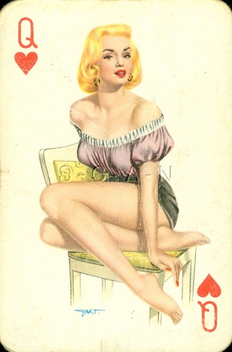 Vintage semi nude playing - semi,