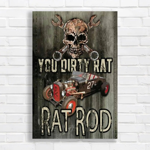 Vintage rat rod skull - vintage,
