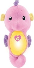 Fisher-Price Musical Baby Toy, Soothe & Glow Seahorse, Pink Plush Sound Machine