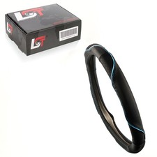 Steering Wheel Cover Ø 38x9 CM 15x3, 5 Inch Black Blue for BMW 2 3er