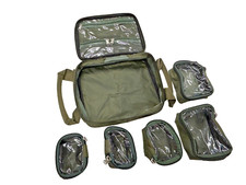Fishing Lead Bag, TMC,  Modular with 5 x lead pouches + 3 internal zip pouches.