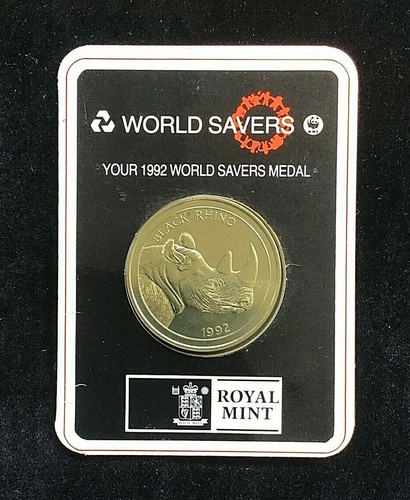 1992 world savers medal - 1992, "black