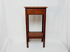 Antique Oak Small Plant Stand