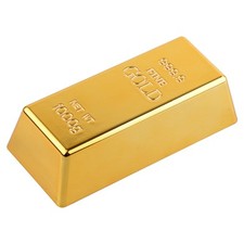 6.5" Fake Gold Bar Brick Bullion Door Stop Paperweight Desk Office Home Decor