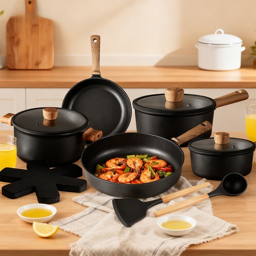 Piece non stick cookware - 14-piece,