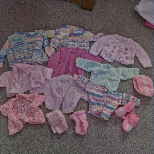 New born knitted clothes - born,