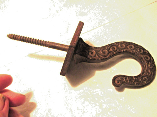 Antique cast iron hanging - iron,