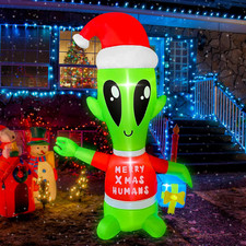 4FT Inflatable Alien with Gift
